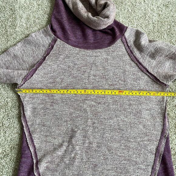 Khul Women's Cowl Neck Pullover Wool Blend Sweater Sz Small Purple Comfy Warm - Picture 10 of 12